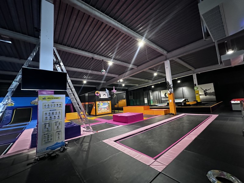 Intégration lumiere YouJump Trampoline Park Chambly